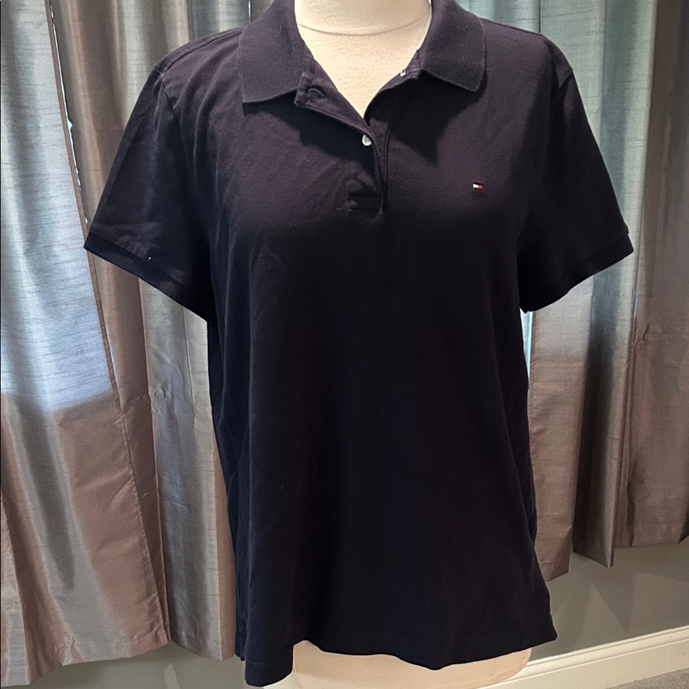 Tommy Hilfiger Women's Navy Short Sleeve Polo